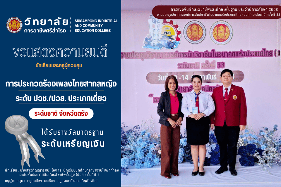 การแข่งขันทักษะระดับชาติ จังหวัดตรัง